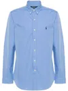 Polo Ralph Lauren Tailored Long Sleeve Sport Shirt In Blue