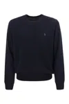 Polo Ralph Lauren Black Crew Neck Knitwear In Blue