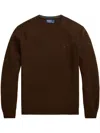 Polo Ralph Lauren Men's Sweaters Ralph Lauren - Ls Cn Pp Long Sleeve Pullover - Brown In Brown