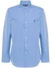 Polo Ralph Lauren Tailored Long Sleeve Sport Shirt In Blue