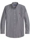 Polo Ralph Lauren Striped Pattern Button-down Collar Long Sleeves In Blue