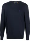 Polo Ralph Lauren Polo Pony Motif Sweater In Blue