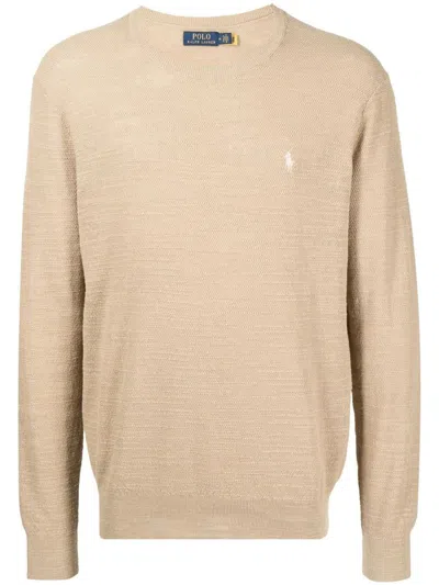 Polo Ralph Lauren Pullover Clothing In Beige