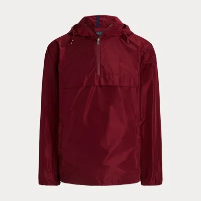 Polo Ralph Lauren Pullover Hooded Jacket In Burgundy