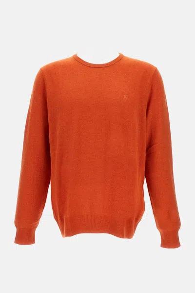 Polo Ralph Lauren Merino Wool Sweater In Orange