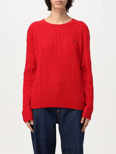 POLO RALPH LAUREN SWEATER POLO RALPH LAUREN WOMAN COLOR CORAL,F84881017