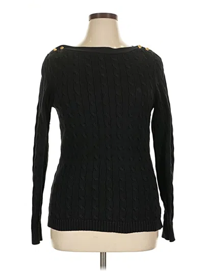 Pre-owned Polo Ralph Lauren Pullover Sweater In Black
