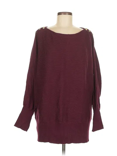 Pre-owned Polo Ralph Lauren Pullover Sweater In Burgundy