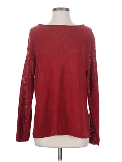 Pre-owned Polo Ralph Lauren Pullover Sweater In Burgundy