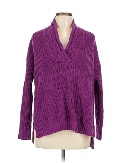 Pre-owned Polo Ralph Lauren Pullover Sweater In Purple