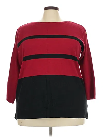 Pre-owned Polo Ralph Lauren Pullover Sweater In Red