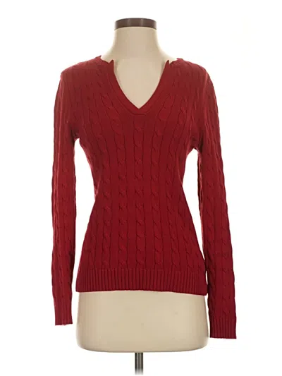 Pre-owned Polo Ralph Lauren Pullover Sweater In Red