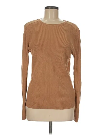Pre-owned Polo Ralph Lauren Pullover Sweater In Tan
