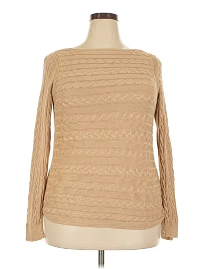 Pre-owned Polo Ralph Lauren Pullover Sweater In Tan