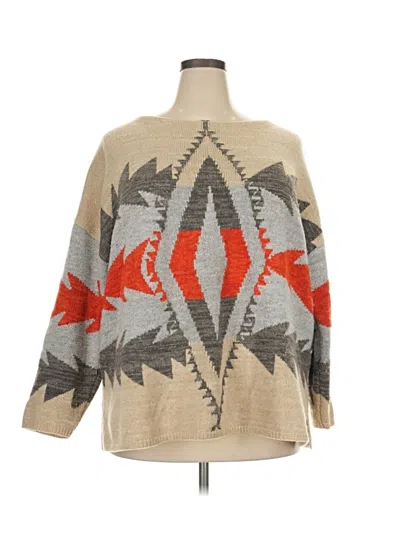Pre-owned Polo Ralph Lauren Pullover Sweater In Tan