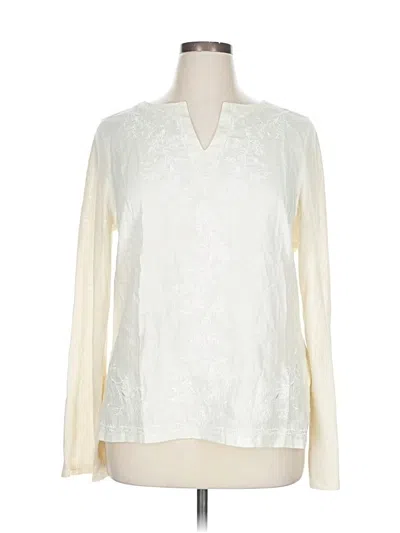 Pre-owned Polo Ralph Lauren Pullover Sweater In White