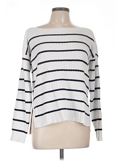 Pre-owned Polo Ralph Lauren Pullover Sweater In White