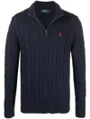 Polo Ralph Lauren Pullover Zip Clothing In Blue