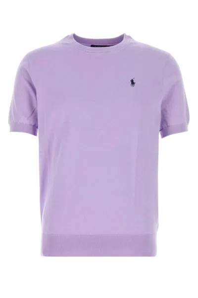 Polo Ralph Lauren Lilac Cotton Sweater In Purple
