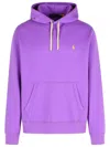 Polo Ralph Lauren Hooded Sweatshirt With Drawstring And Kangaroo Pocket In Purple