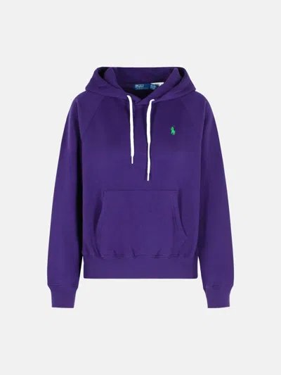Polo Ralph Lauren Purple Cotton Blend Sweatshirt