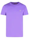 Polo Ralph Lauren Purple Cotton T-shirt In Purple