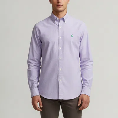 Pre-owned Polo Ralph Lauren Purple Poplin Button-down Shirt M
