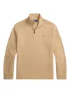 Polo Ralph Lauren Quarter-zip Sweatshirt In Brown