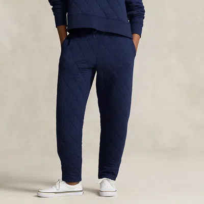 Polo Ralph Lauren Quilted Athletic Trouser In Blue