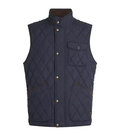 Polo Ralph Lauren Quilted Beaton Utility Gilet In Blue