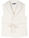 Polo Ralph Lauren Quilted Belted Gilet In Neutrals