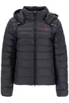 Polo Ralph Lauren Quilted Black Puffer Jacket With Hood In Black