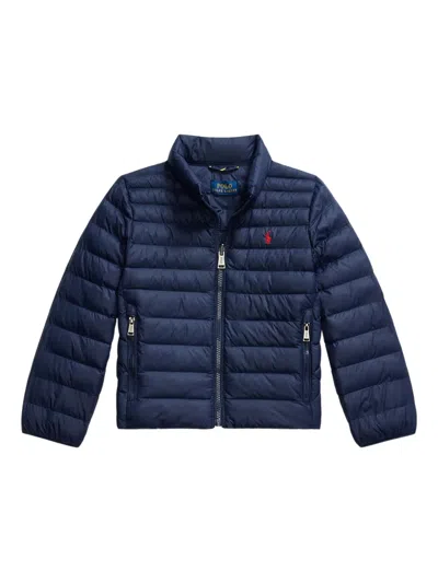 Polo Ralph Lauren Kids' Quilted Bomber Jacket In Blue