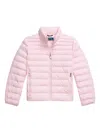 Polo Ralph Lauren Quilted Bomber Jacket In Pink