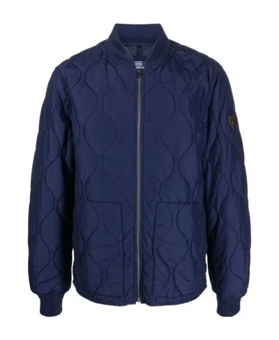 Polo Ralph Lauren Quilted Bomber Jacket In Blue