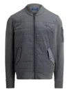 Polo Ralph Lauren Quilted Bomber Jacket In Gray