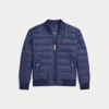 Polo Ralph Lauren Quilted Bomber Jacket In Newport Navy