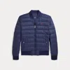 Polo Ralph Lauren Quilted Bomber Jacket In Newport Navy