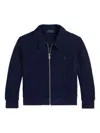 Polo Ralph Lauren Quilted Cable-knit Sweatshirt In Blue