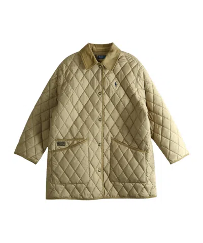 Polo Ralph Lauren Quilted Coat In Brown