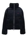 Polo Ralph Lauren Quilted Corduroy Down Jacket Coats Blue In Blue