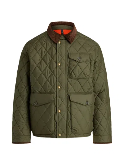 Polo Ralph Lauren Quilted Corduroy Jacket In Green