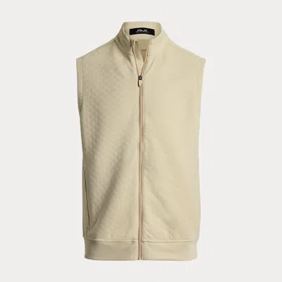 Polo Ralph Lauren Quilted Double-knit Vest In Basic Sand