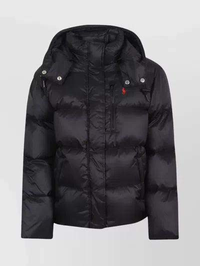 POLO RALPH LAUREN QUILTED DOWN JACKET DETACHABLE HOOD
