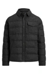 Polo Ralph Lauren Quilted Down Shacket In Black