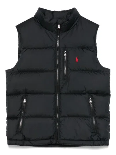 Polo Ralph Lauren Kids' Quilted Gilet In Black