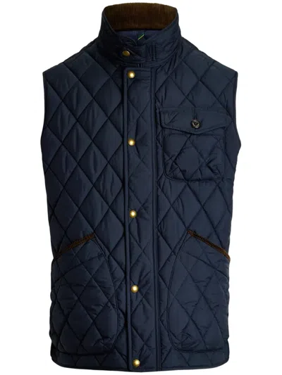 Polo Ralph Lauren Quilted Gilet In Blue