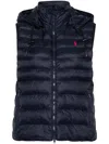 Polo Ralph Lauren Padded Sleeveless Vest Vest In Blue