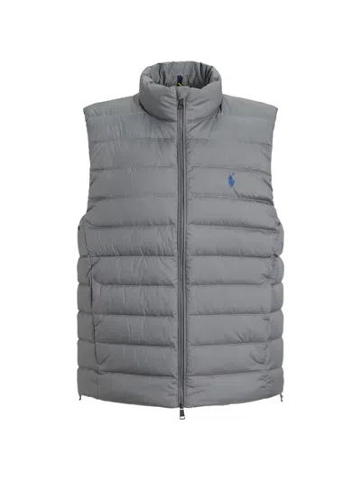 Polo Ralph Lauren Quilted Gilet In Gray