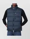 Polo Ralph Lauren Quilted High Collar Puffer Vest With Side Zip Pockets In Blue